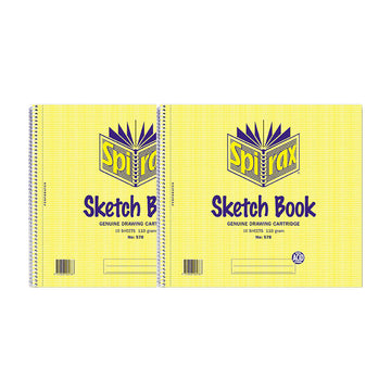 2 x Spirax No. 578 Sketch Book 16 Page